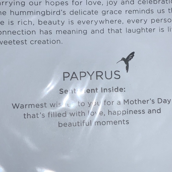 Papyrus Mother’s Day card embroidered bonsai tree new - Picture 2 of 2